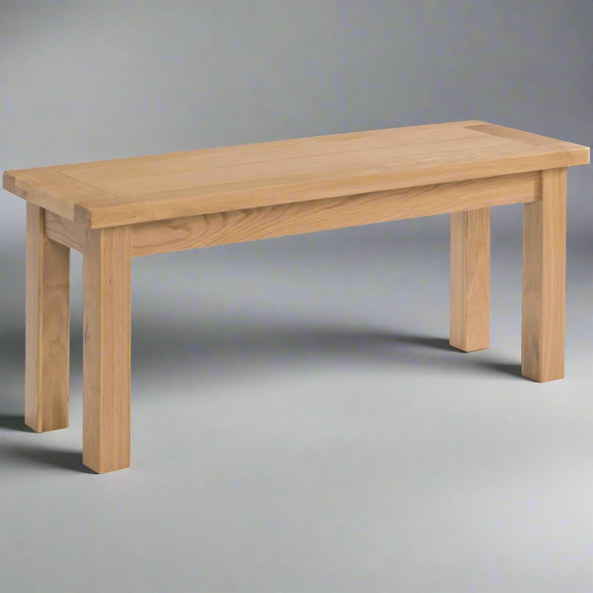 Braemar 104cm Medium Dining Bench Oak in studio