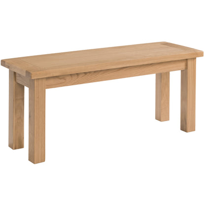 Braemar 104cm Medium Dining Bench Oak