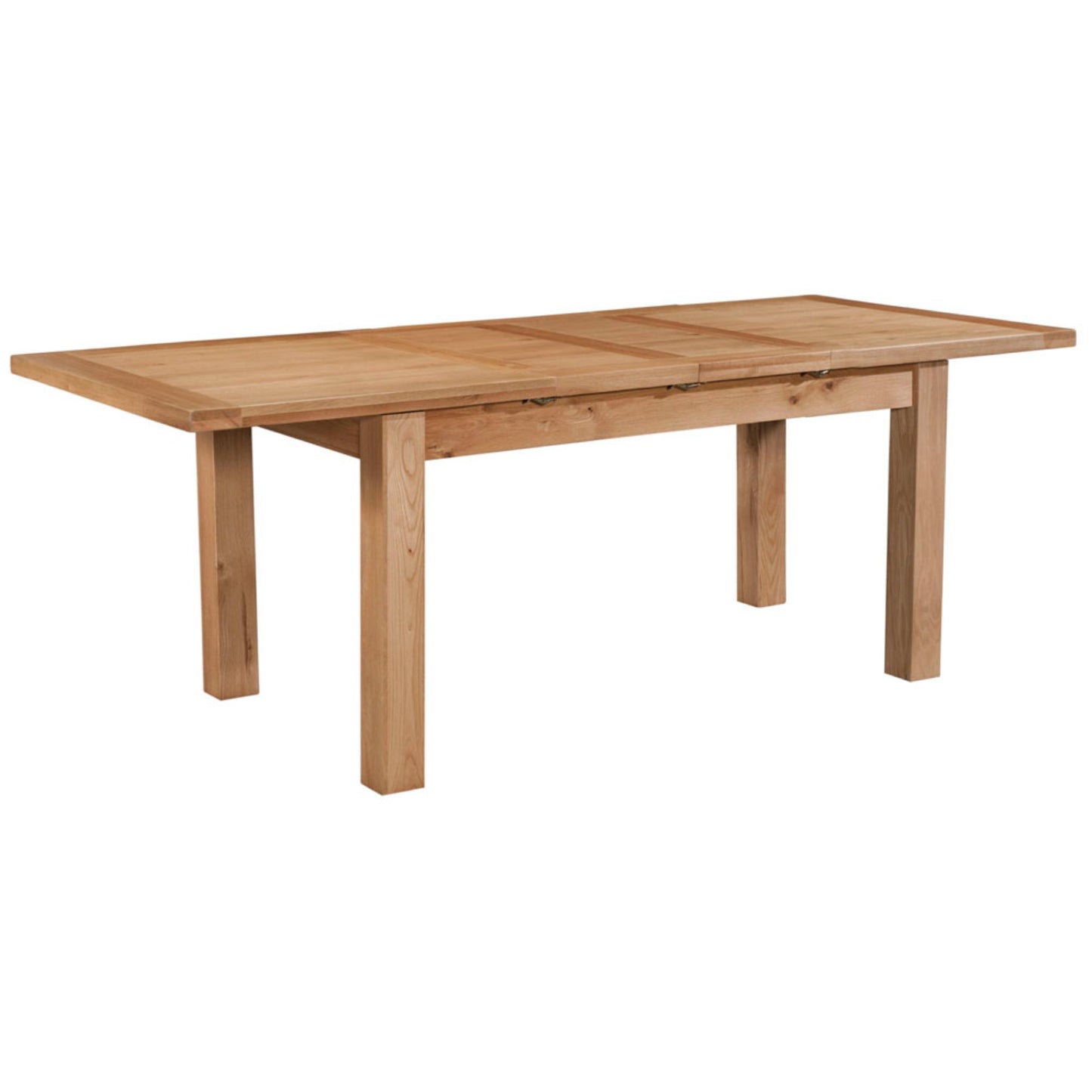 Braemar 4-6 Seater Medium Extending Dining Table Oak extended