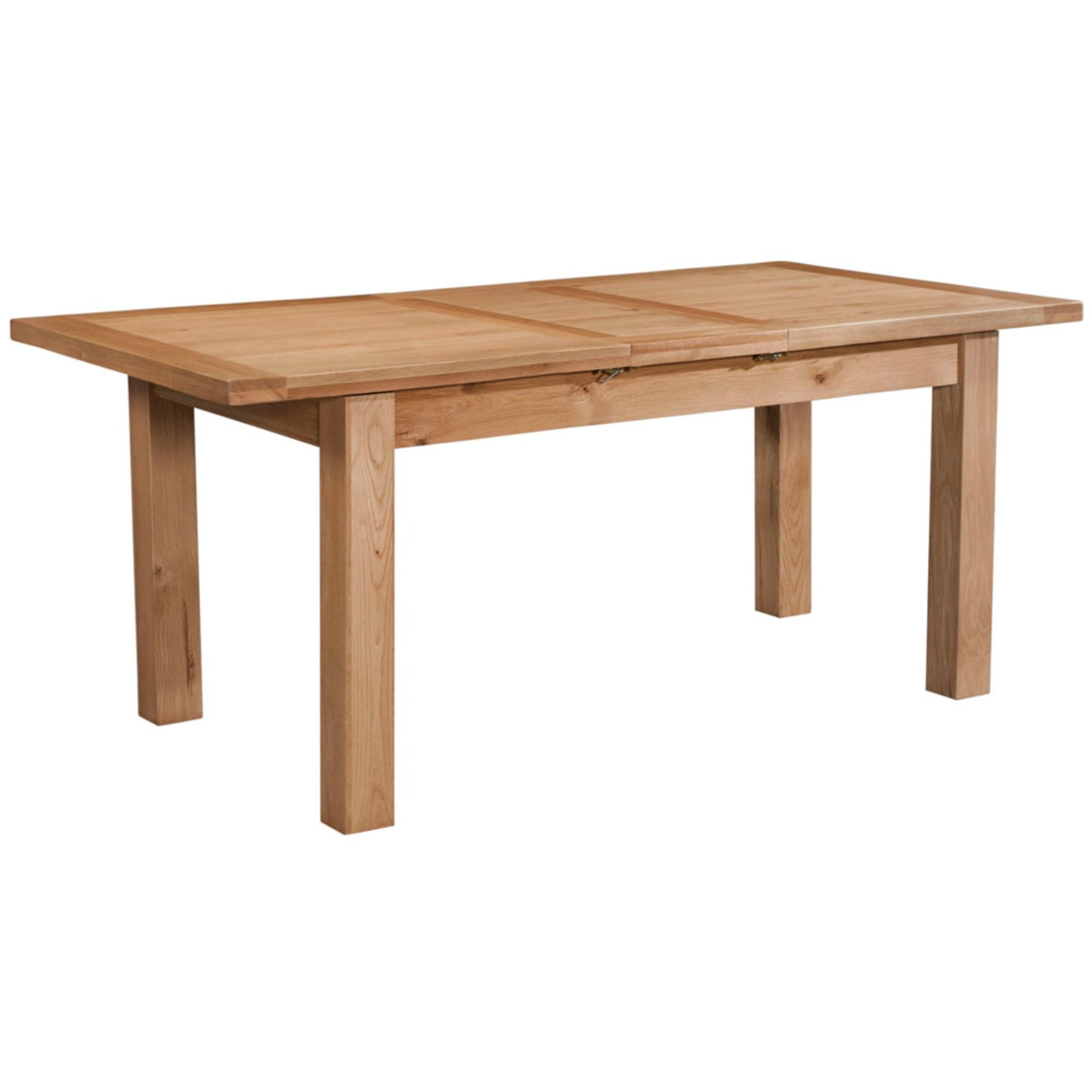 Braemar 4 Seater Small Extending Dining Table Oak extended