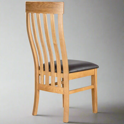 Braemar Waterfall Dining Chair Ash back