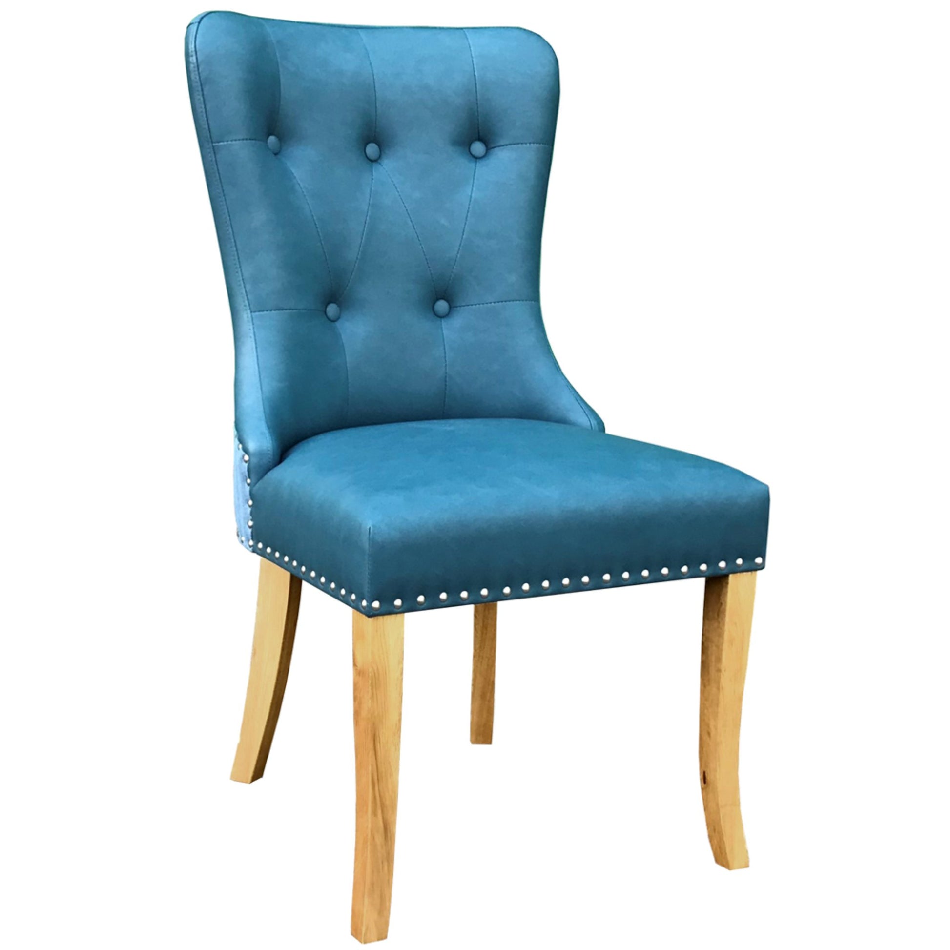 Crathie Dining Chair Oak Blue