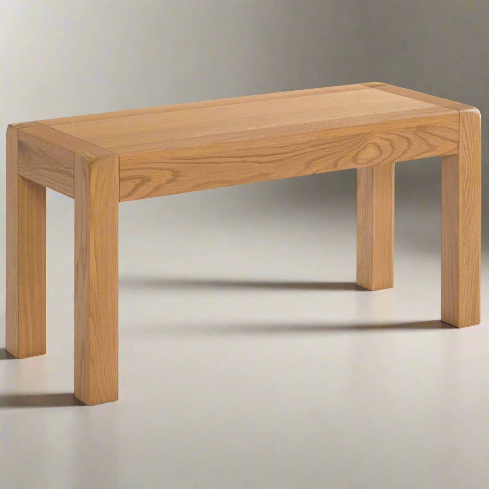 Dess 90cm Small Dining Bench Oak in studio