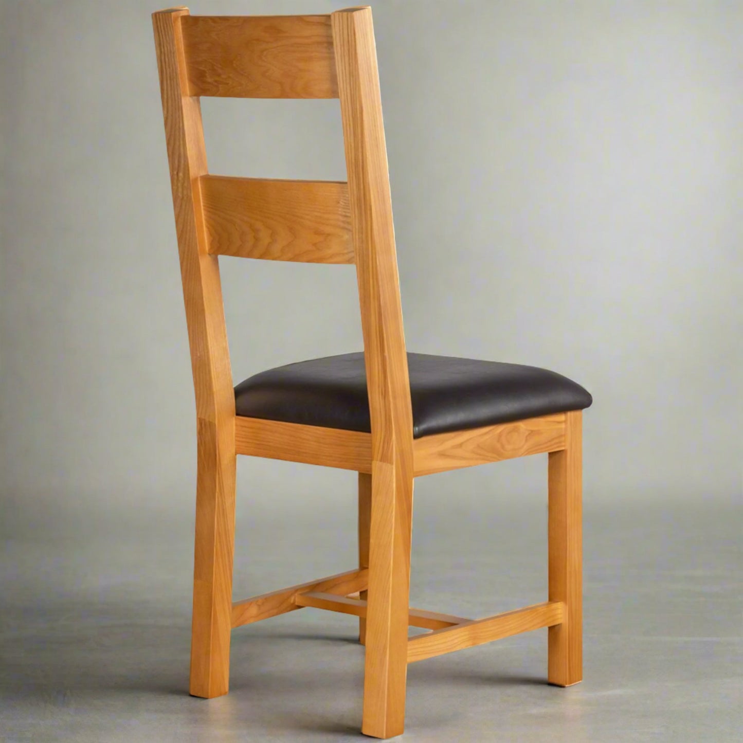 Dess Ladder Back Dining Chair Ash back