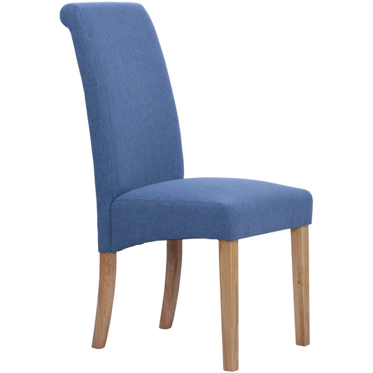 Inver Dining Chair Oak Blue