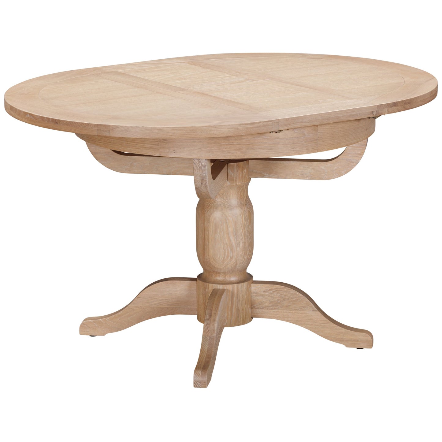 Killington 4 Seater Round Extending Dining Table Oak extended