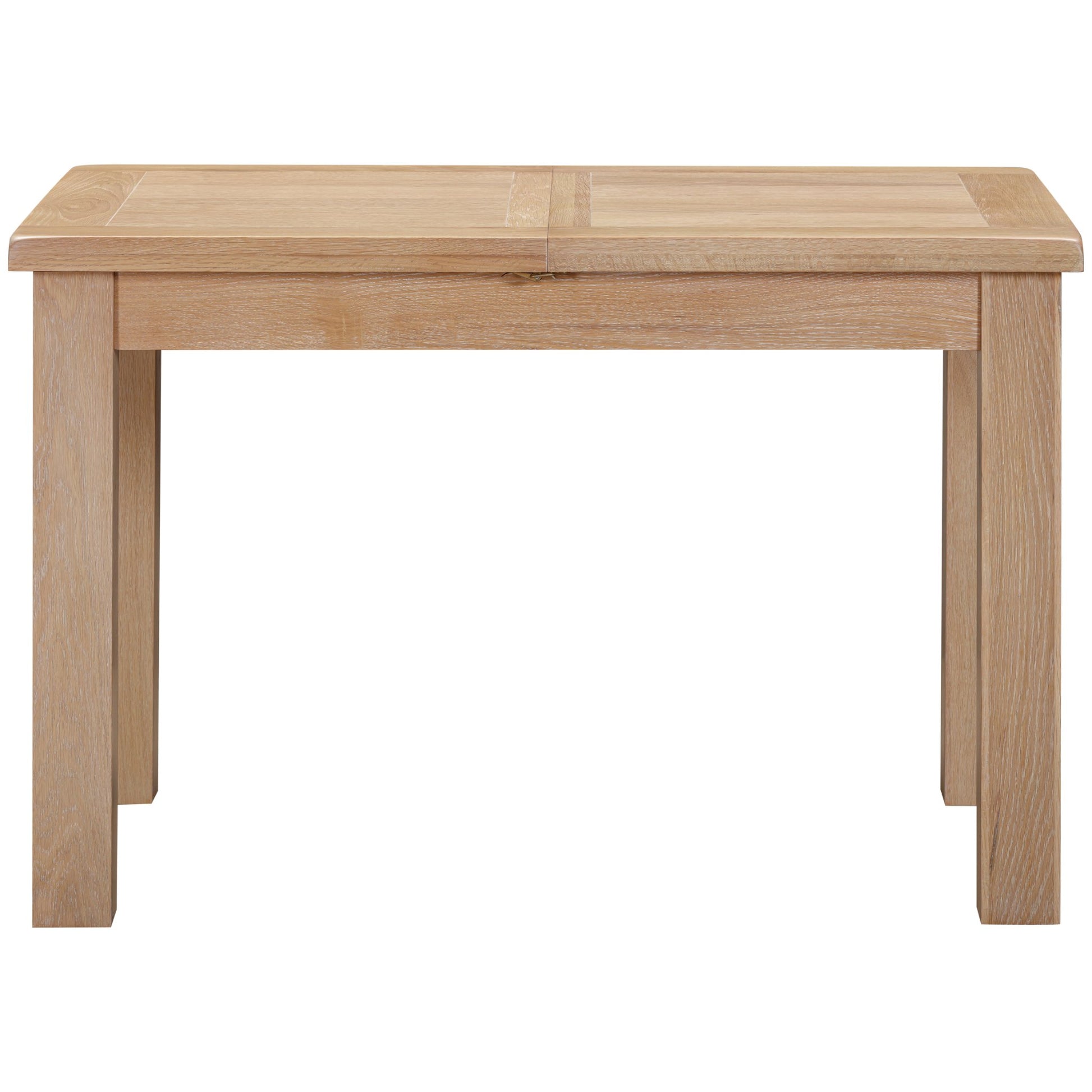 Killington 4 Seater Small Extending Dining Table Oak closed side view