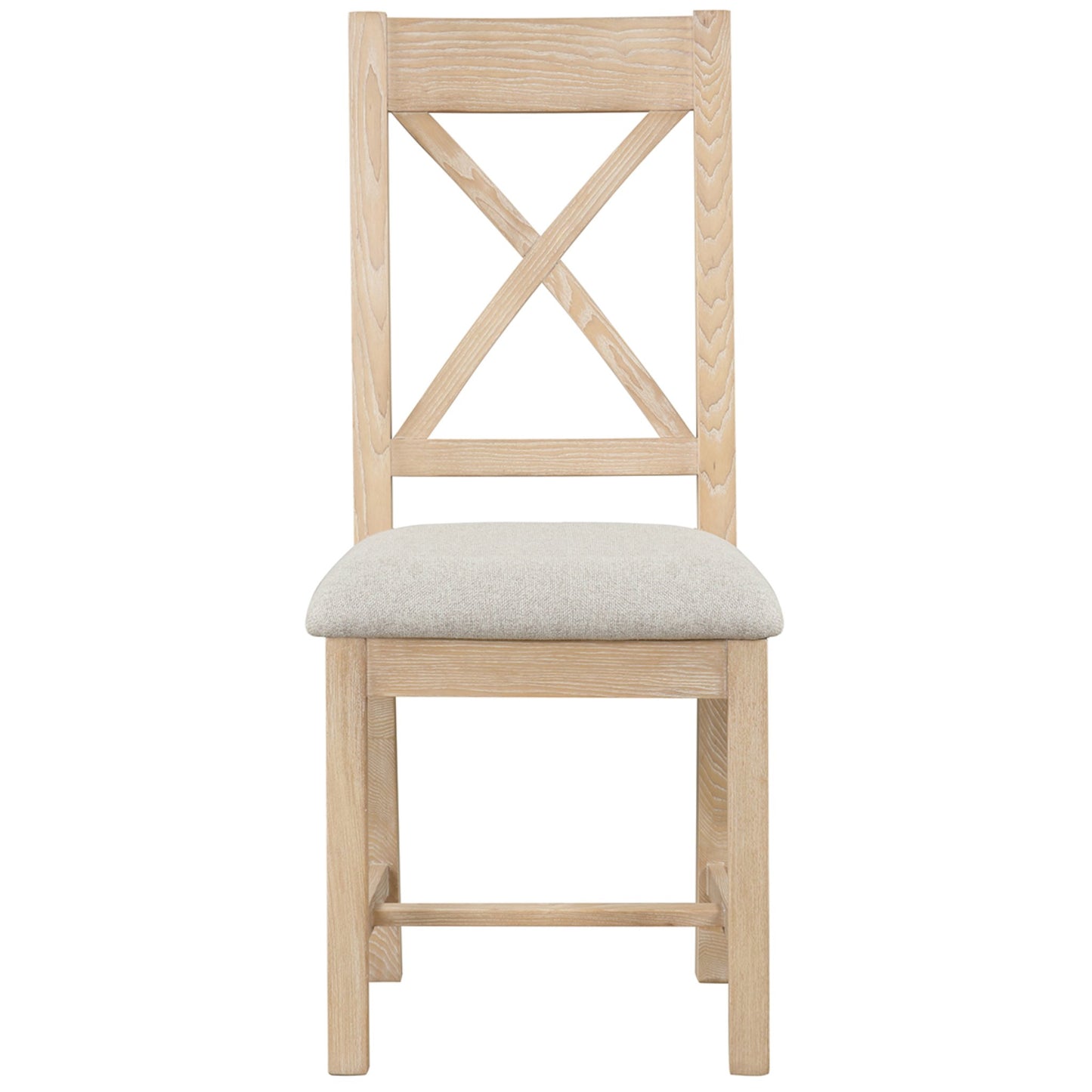 Killington Cross Back Dining Chair Oak front