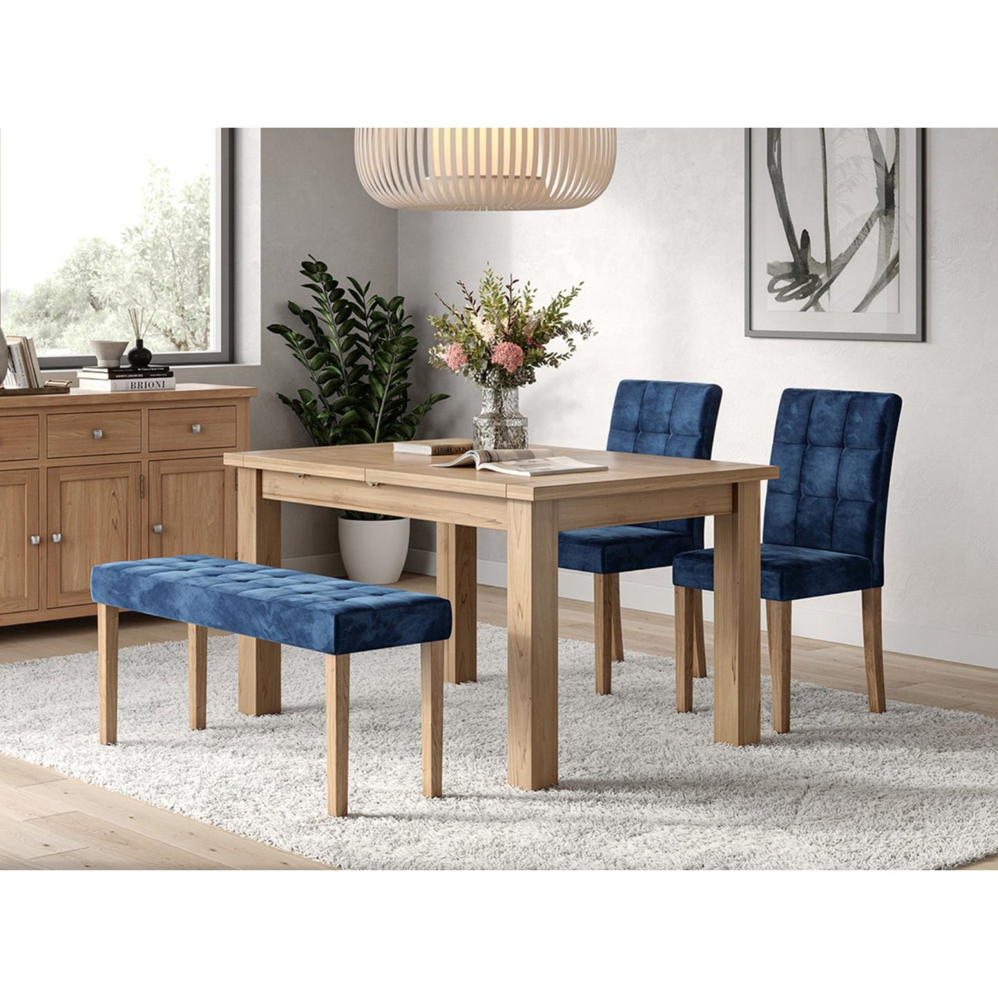 Mar Dining Chair Oak Ocean and Mar 104cm Medium Dining Bench Oak Ocean