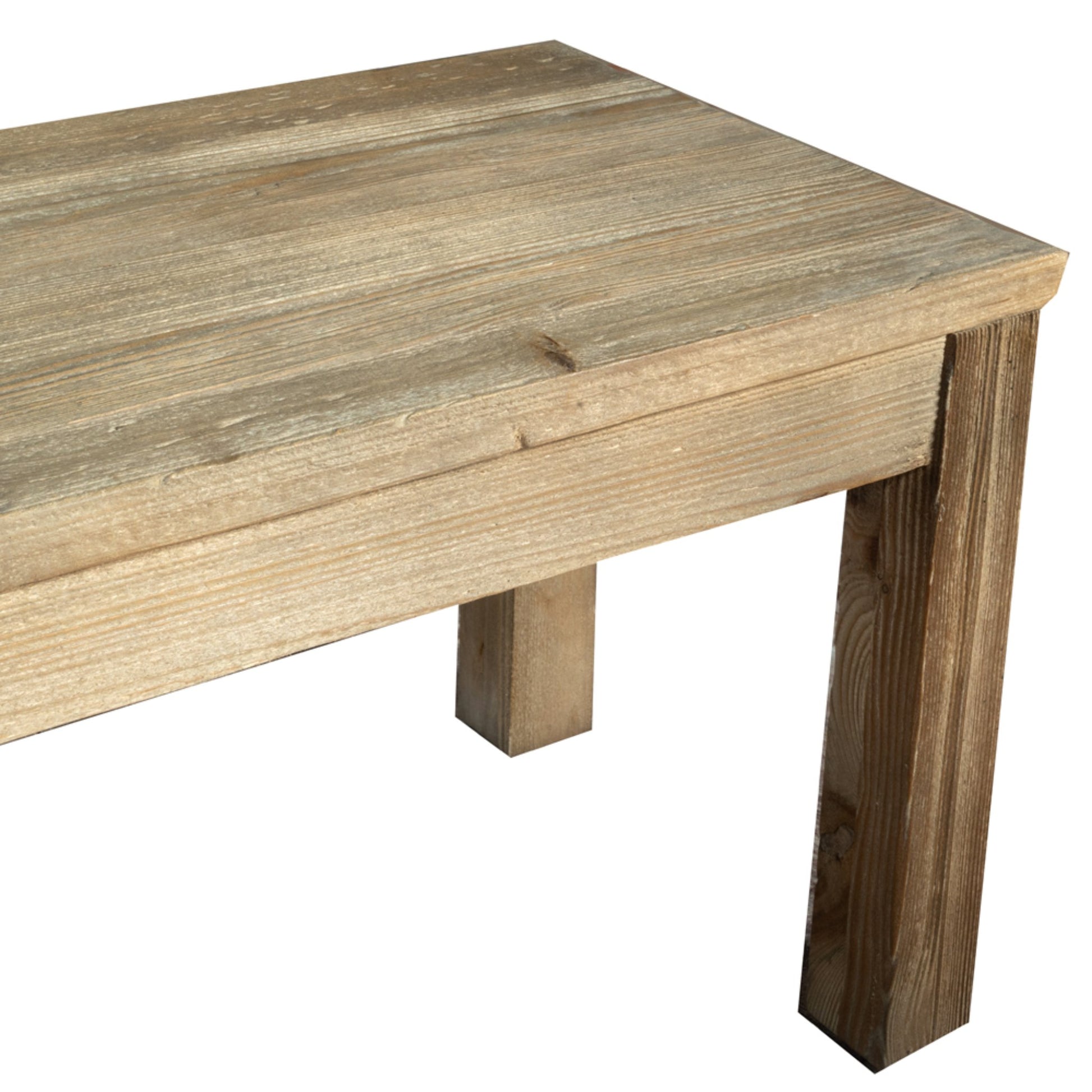 Parkmore 146cm Large Dining Bench Reclaimed Pine detail