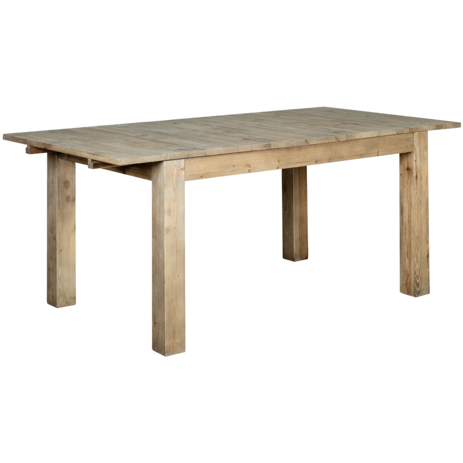 Parkmore 4-6 Seater Extending Dining Table Reclaimed Pine extended