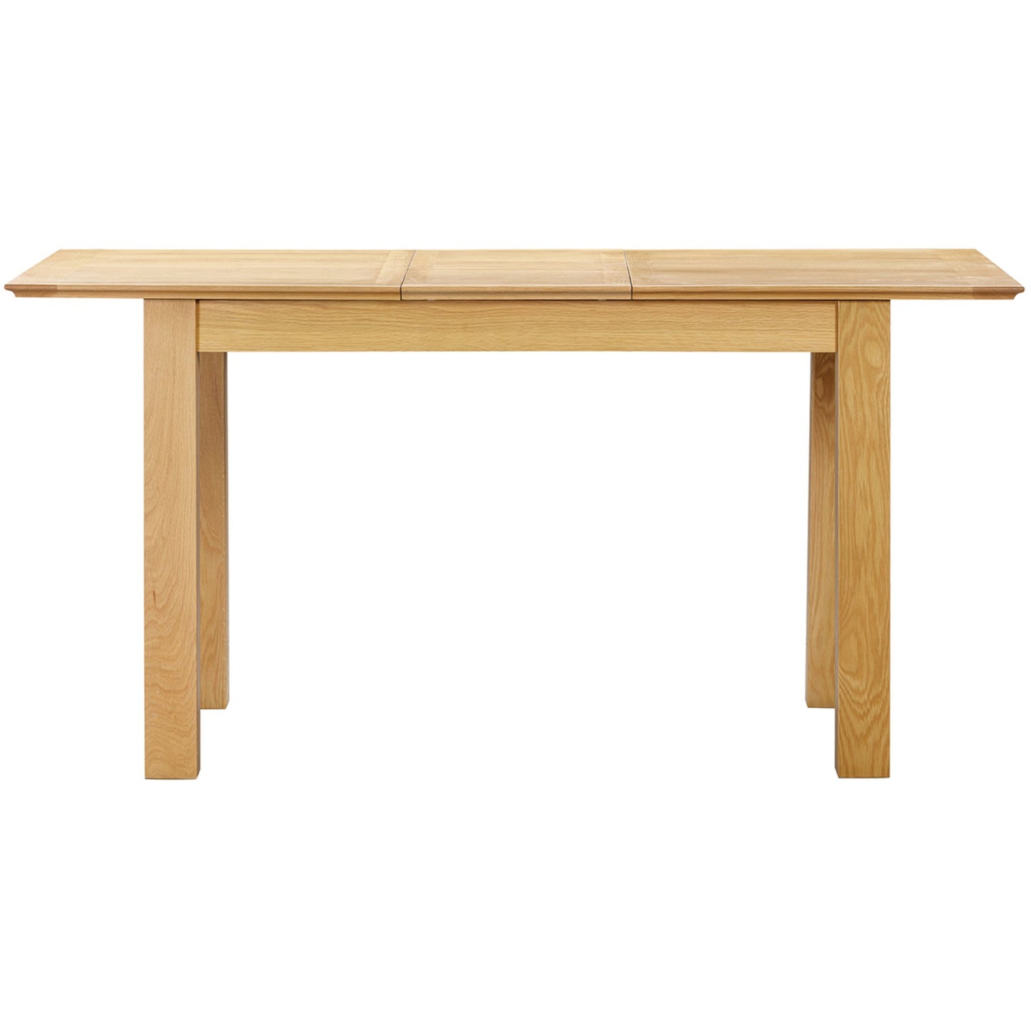 Stowe 4-6 Seater Extending Dining Table Oak extended side view