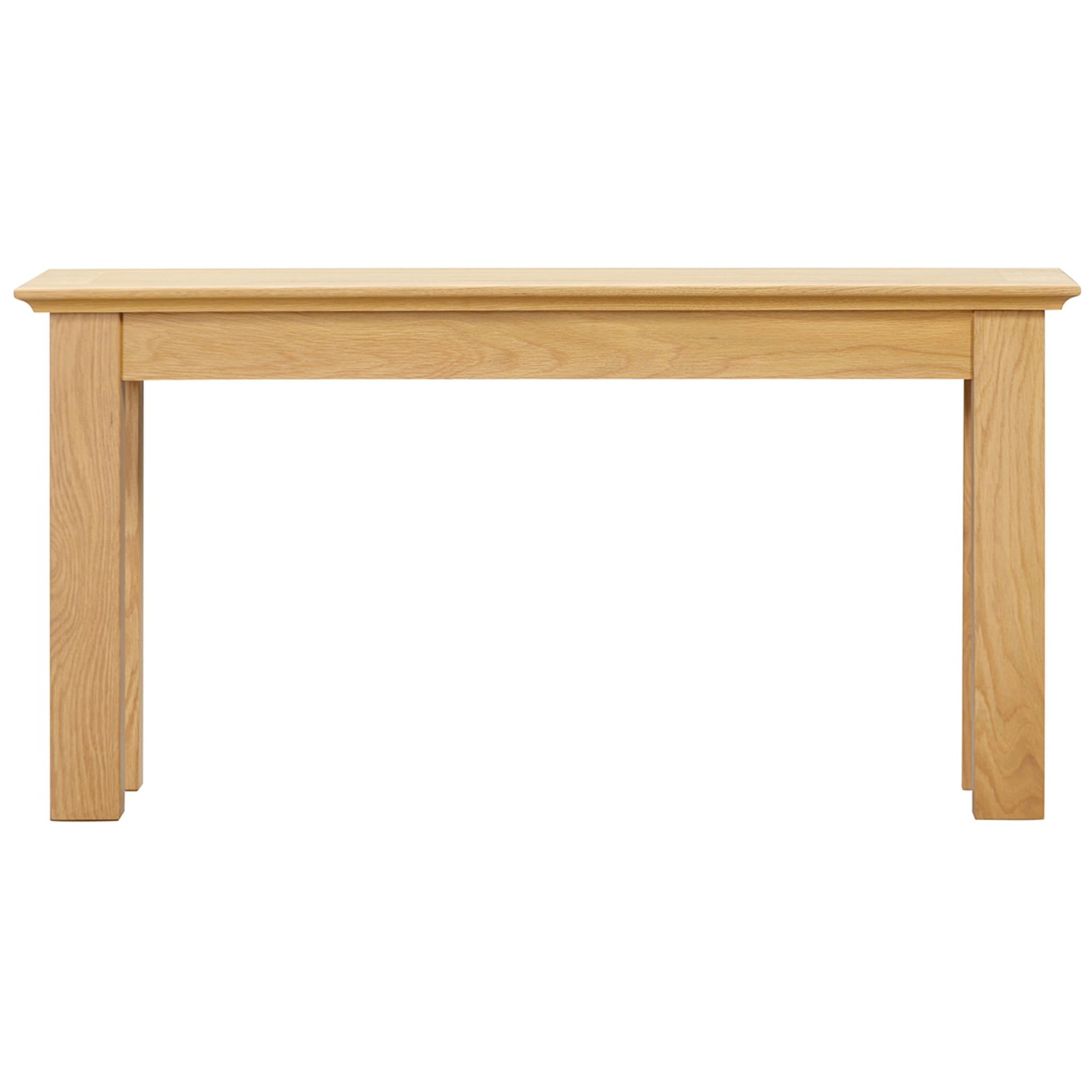 Stowe 90cm Small Dining Bench Oak side view